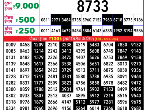 Rajshree Lottery Result Today