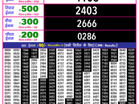 Rajshree Lottery Result Today