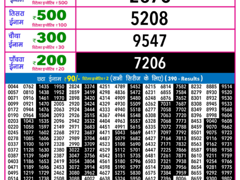 Rajshree Lottery Result Today