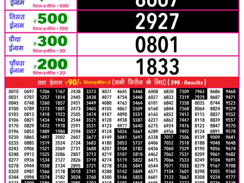 Rajshree Lottery Result Today