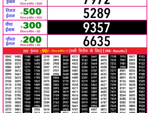 Rajshree Lottery Result Today