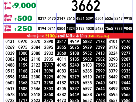 Rajshree Lottery Result Today