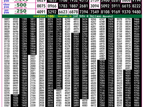 Rajshree Lottery Result Today