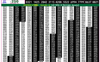 Rajshree 50 Som Weekly Lottery 7:30pm Result 15 December 2025