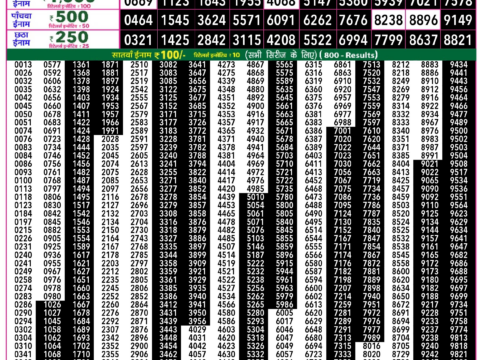 Rajshree Lottery Result Today