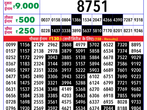 Rajshree Lottery Result Today