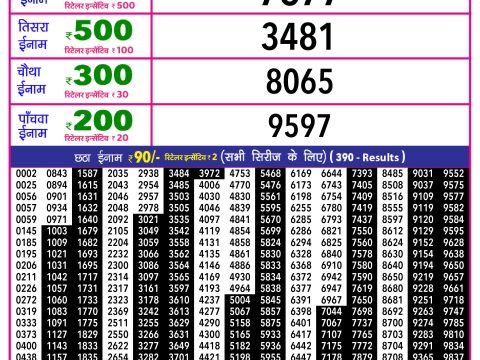 Rajshree Lottery Result Today
