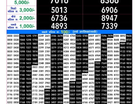 Rajshree Lottery Result Today