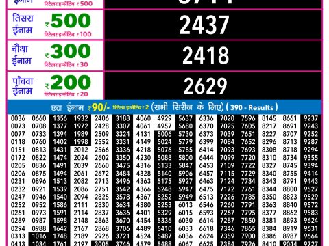 Rajshree Lottery Result Today