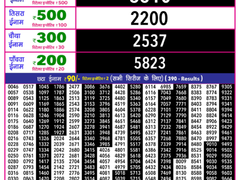 Rajshree Lottery Result Today