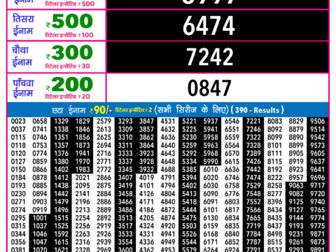 Rajshree Lottery Result Today