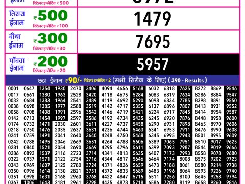 Rajshree Lottery Result Today