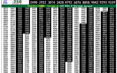 Rajshree 50 Guru Weekly Lottery 7:30pm Result 08 January 2026