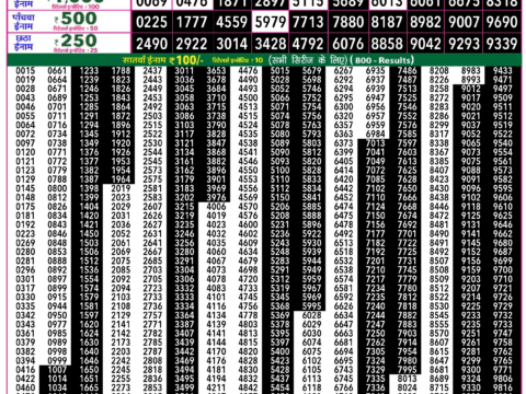 Rajshree Lottery Result Today