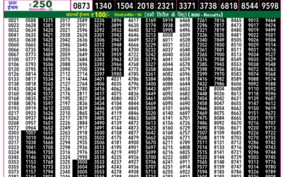 Rajshree 50 Shukra Weekly Lottery 7.30pm Result 09 January 2026