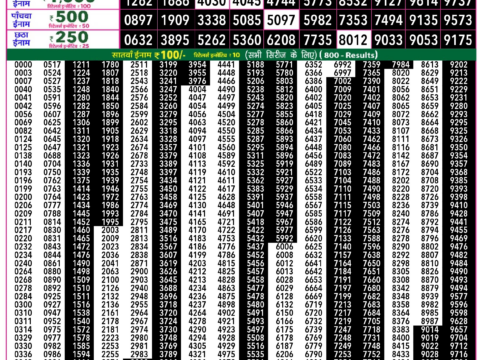 Rajshree Lottery Result Today