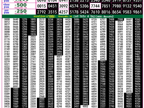 Rajshree Lottery Result Today