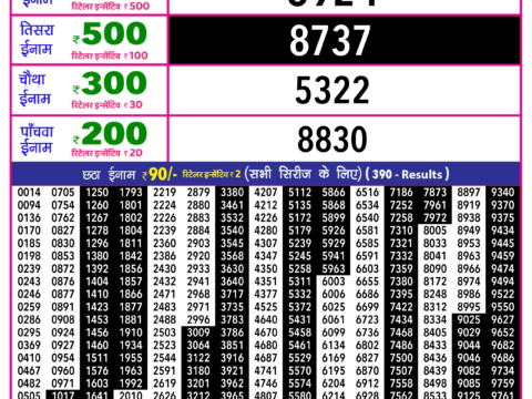 Rajshree Lottery Result Today