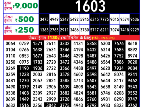 Rajshree Lottery Result Today