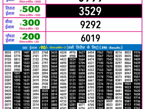 Rajshree Lottery Result Today