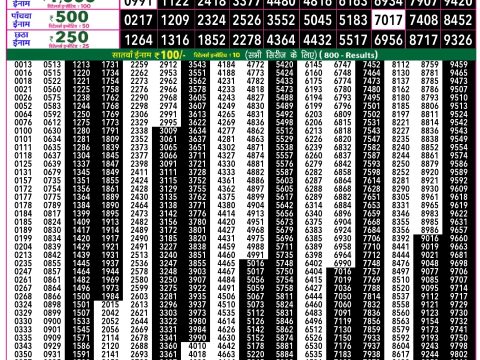 Rajshree Lottery Result Today
