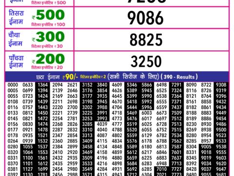 Rajshree Lottery Result Today