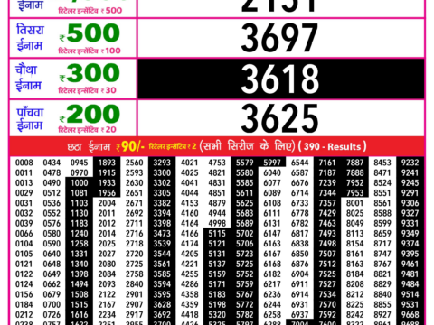 Rajshree Lottery Result Today