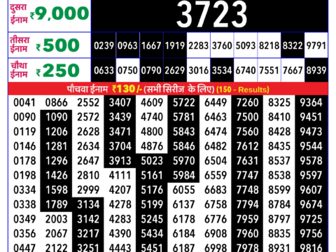 Rajshree Lottery Result Today