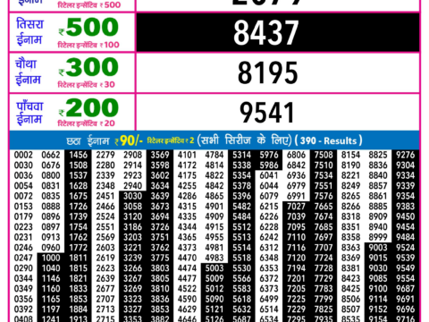 Rajshree Lottery Result Today