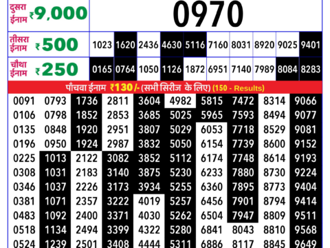 Rajshree Lottery Result Today