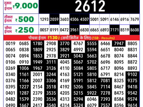 Rajshree Lottery Result Today