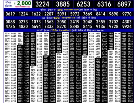 Rajshree Lottery Result Today