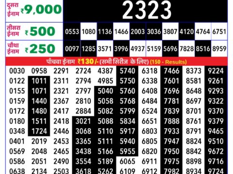 Rajshree Lottery Result Today