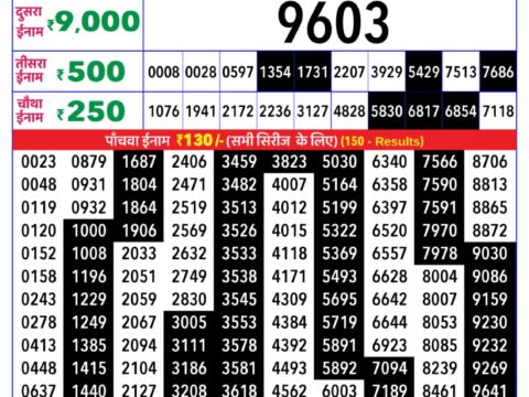 Rajshree Lottery Result Today