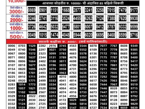 Rajshree Lottery Result Today