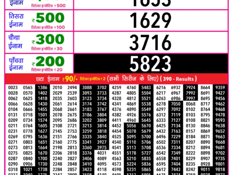 Rajshree Lottery Result Today