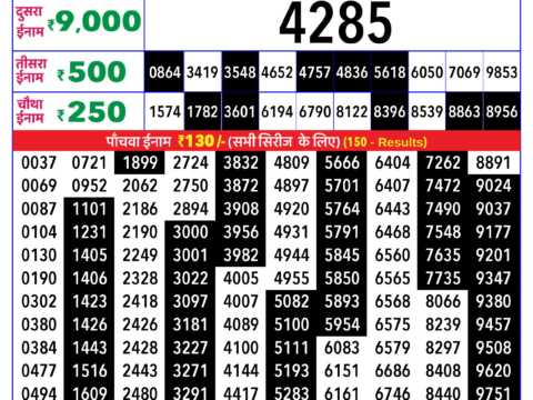 Rajshree Lottery Result Today
