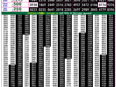 Rajshree Lottery Result Today