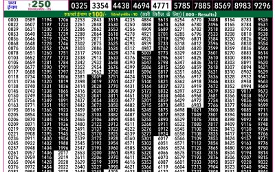 Rajshree 50 Ravi Weekly Lottery 7:30pm Result 25 January 2026