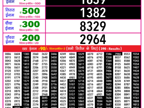 Rajshree Lottery Result Today