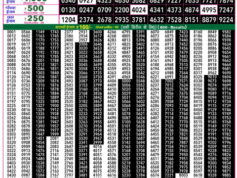 Rajshree Lottery Result Today