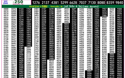 Rajshree 50 Shani Weekly Lottery 7.30pm Result 10 January 2026