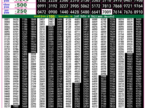 Rajshree Lottery Result Today