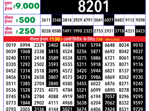Rajshree Lottery Result Today