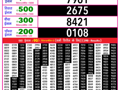 Rajshree Lottery Result Today