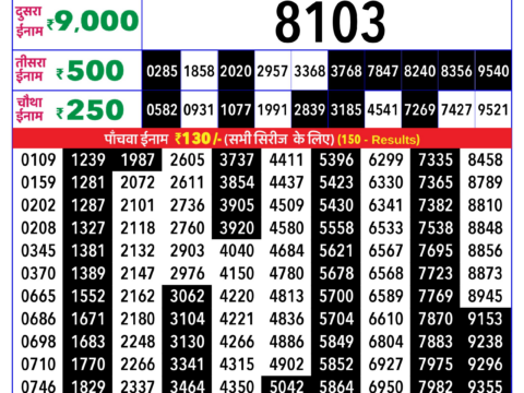 Rajshree Lottery Result Today