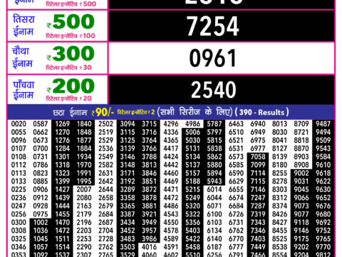 Rajshree Lottery Result Today