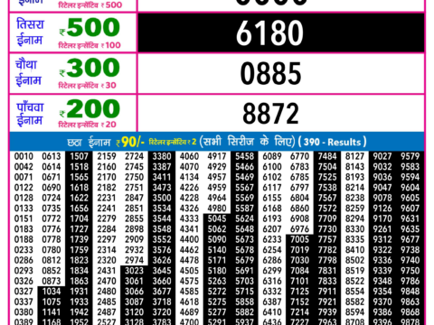 Rajshree Lottery Result Today