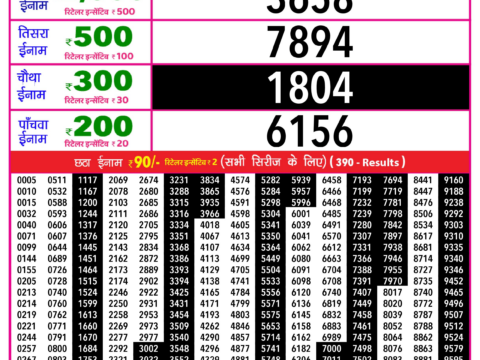 Rajshree Lottery Result Today