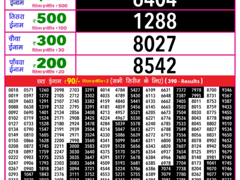 Rajshree Lottery Result Today